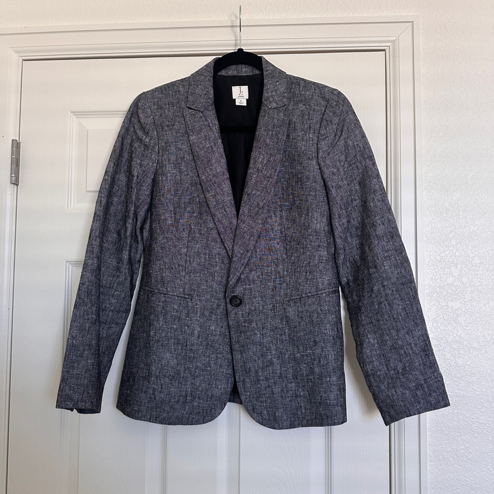 J Crew Linen Blend Blazer